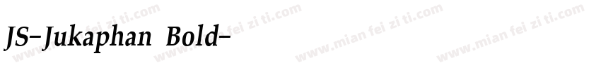 JS-Jukaphan Bold字体转换